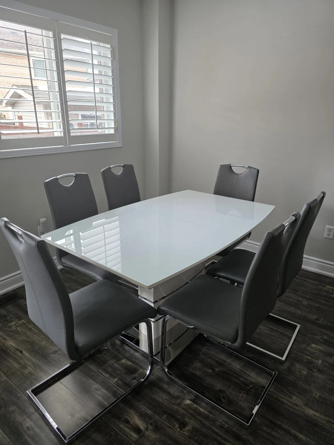 White Extendable Dining Table