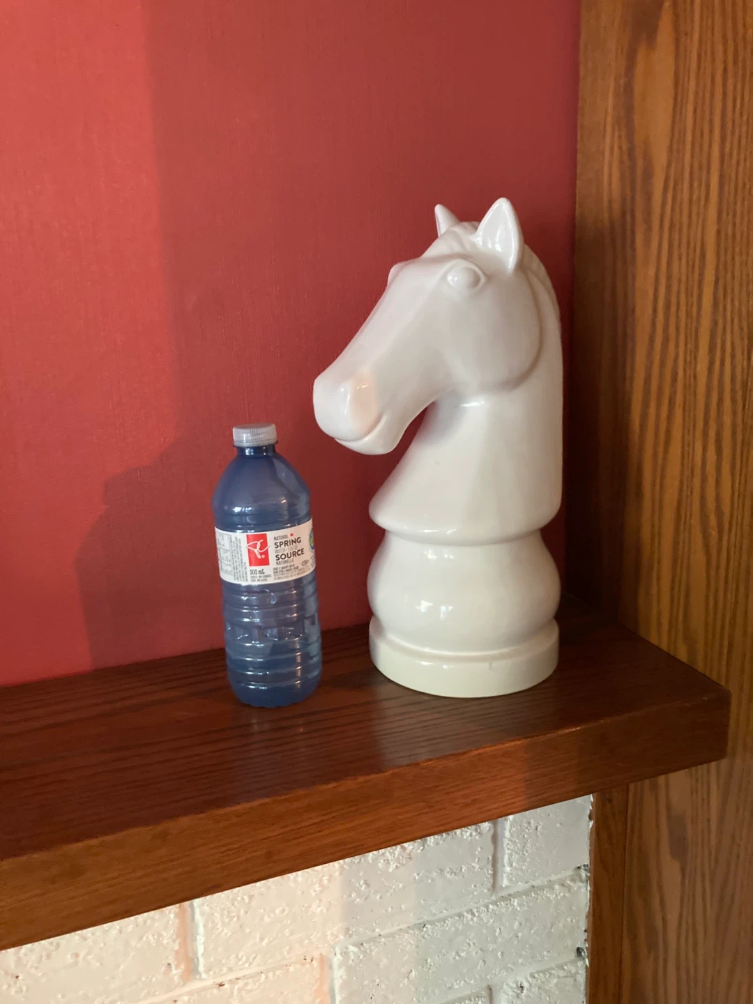 White Ceramic Knight Chess Piece Decorative Statue - photo 3