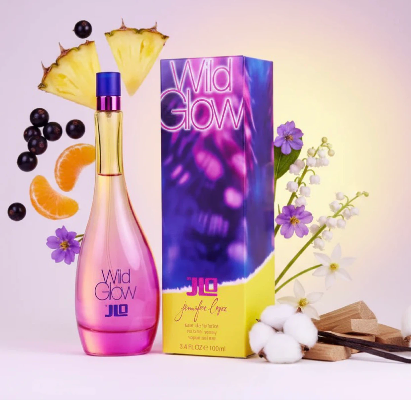 Jennifer Lopez Wild Glow Eau de Toilette Natural Spray 3.4 oz - photo 2