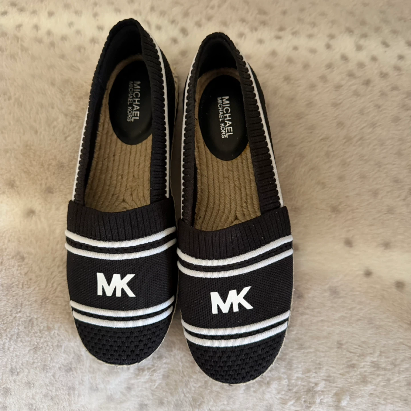 MICHAEL KORS Black MK Espadrille Flats - photo 3