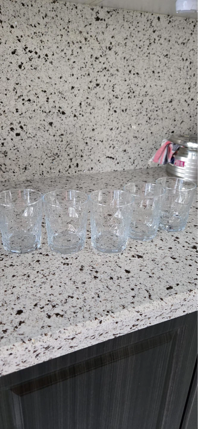 Set of 5 Clear Glasses - photo 2