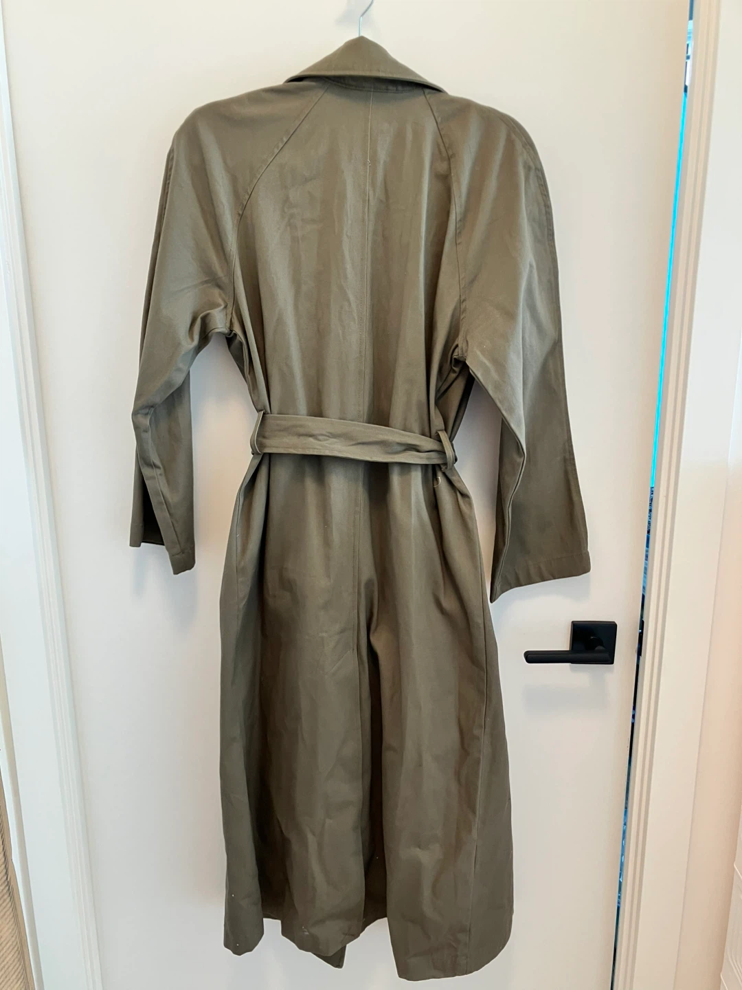 Khaki/ Olive green long  Trench Coat - photo 3