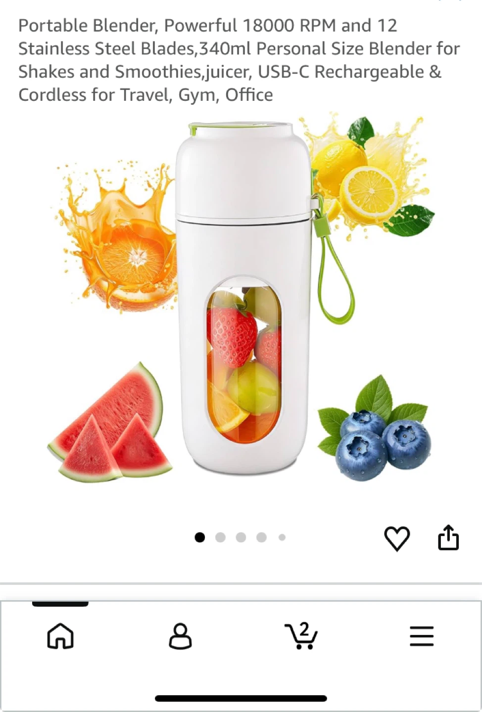 Portable Personal Blender