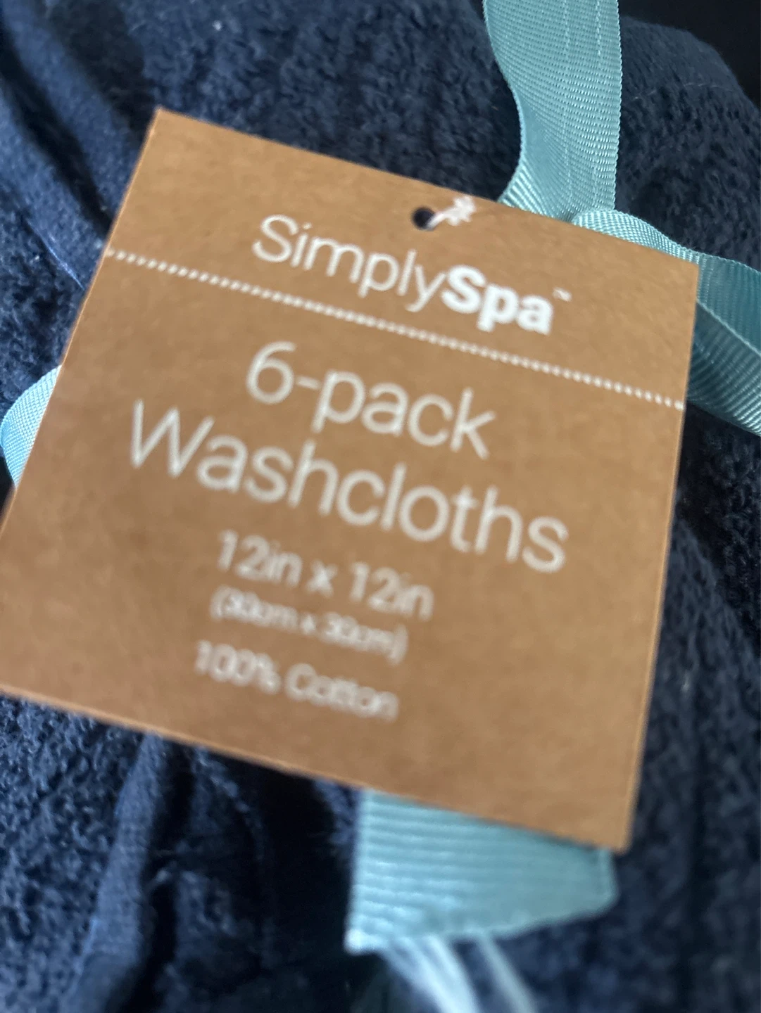 New SimplySpa 6-Pack Washcloths - 12in x 12in - photo 3