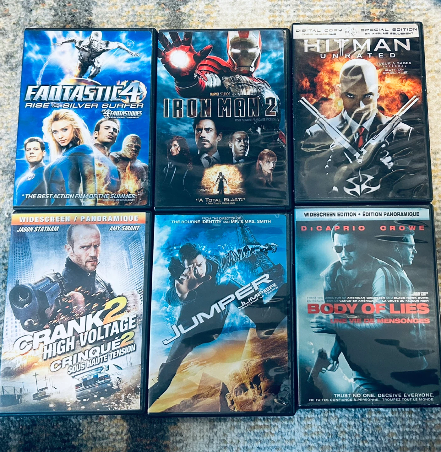 DVD Movie Lot – Action / Superhero Movies