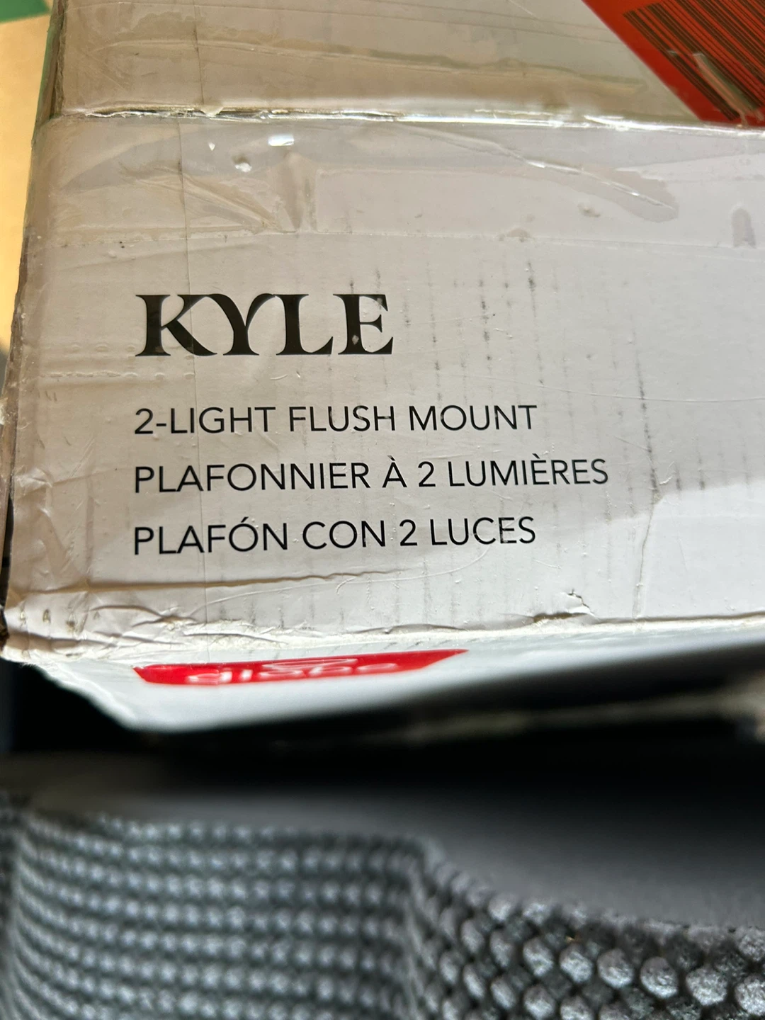 Globe Kyle 2-Light Flush Mount Ceiling Light Fixture - photo 3