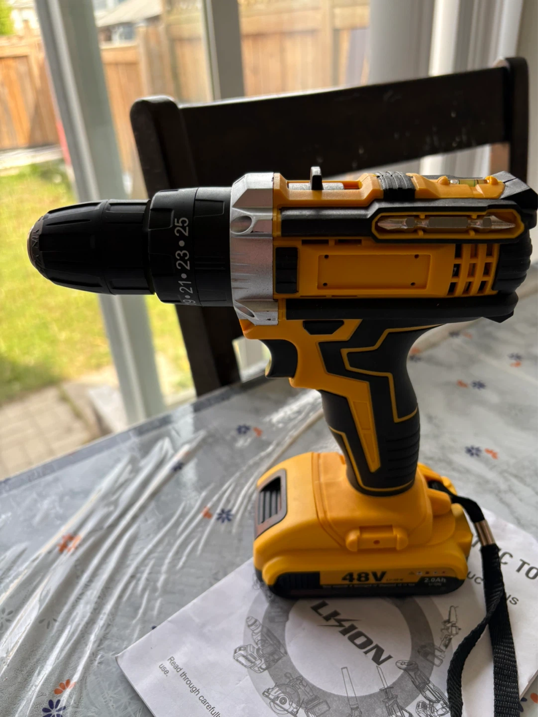 48V Cordless Drill Set with 2 Batteries & Carry Case – Brand New