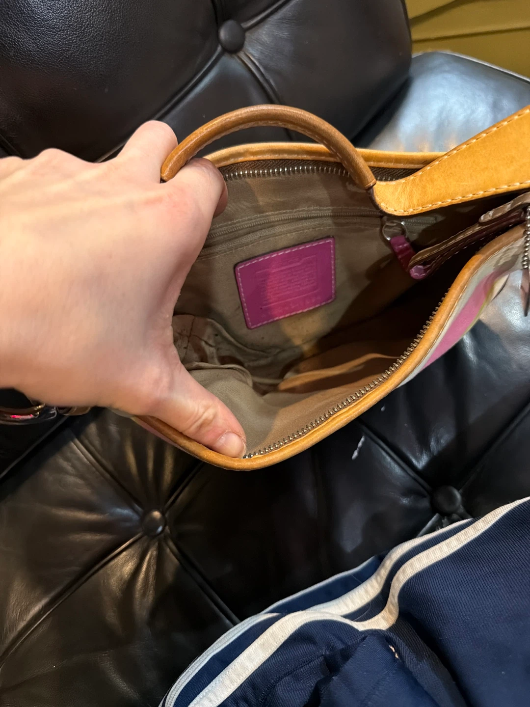 Coach Striped Shoulder Bag - photo 2
