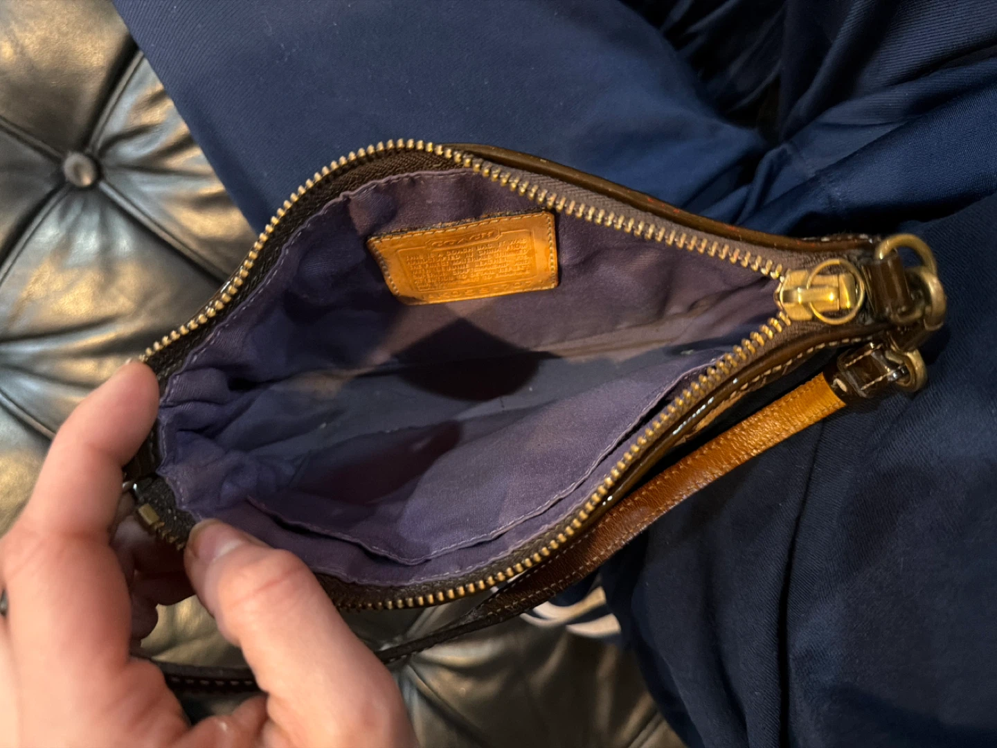 Coach Patchwork Wristlet Pouch - photo 2