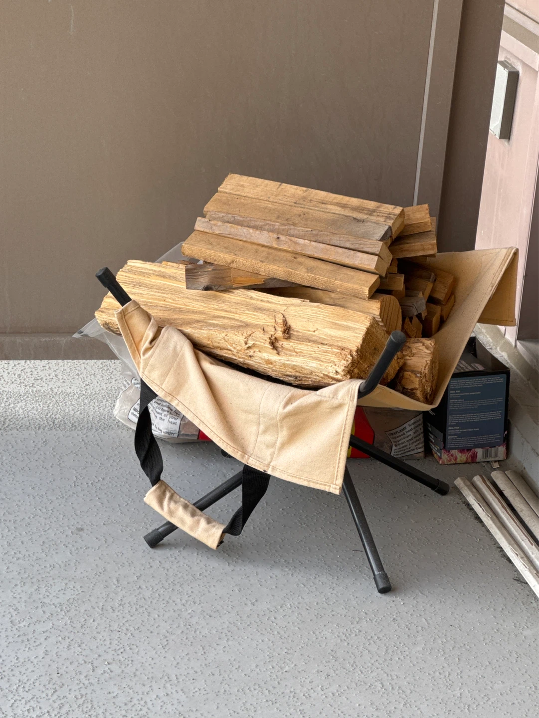 Portable firewood stove ,Camping Grill and Firewood Stand - photo 5