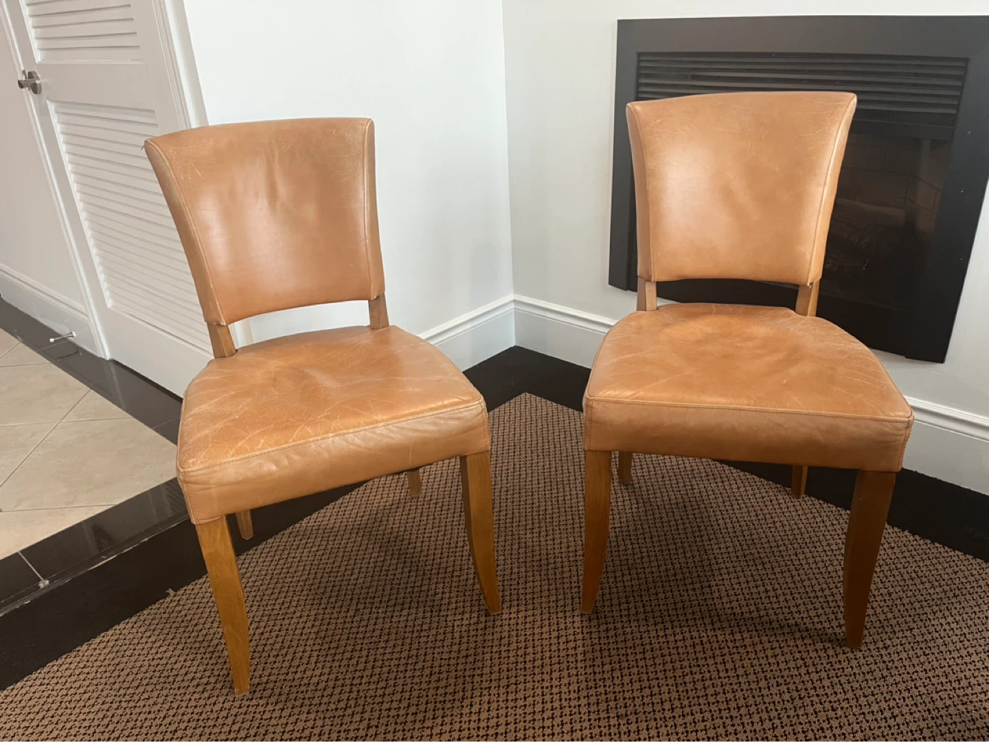 Set of 8 Leather Dining Chairs - photo 3