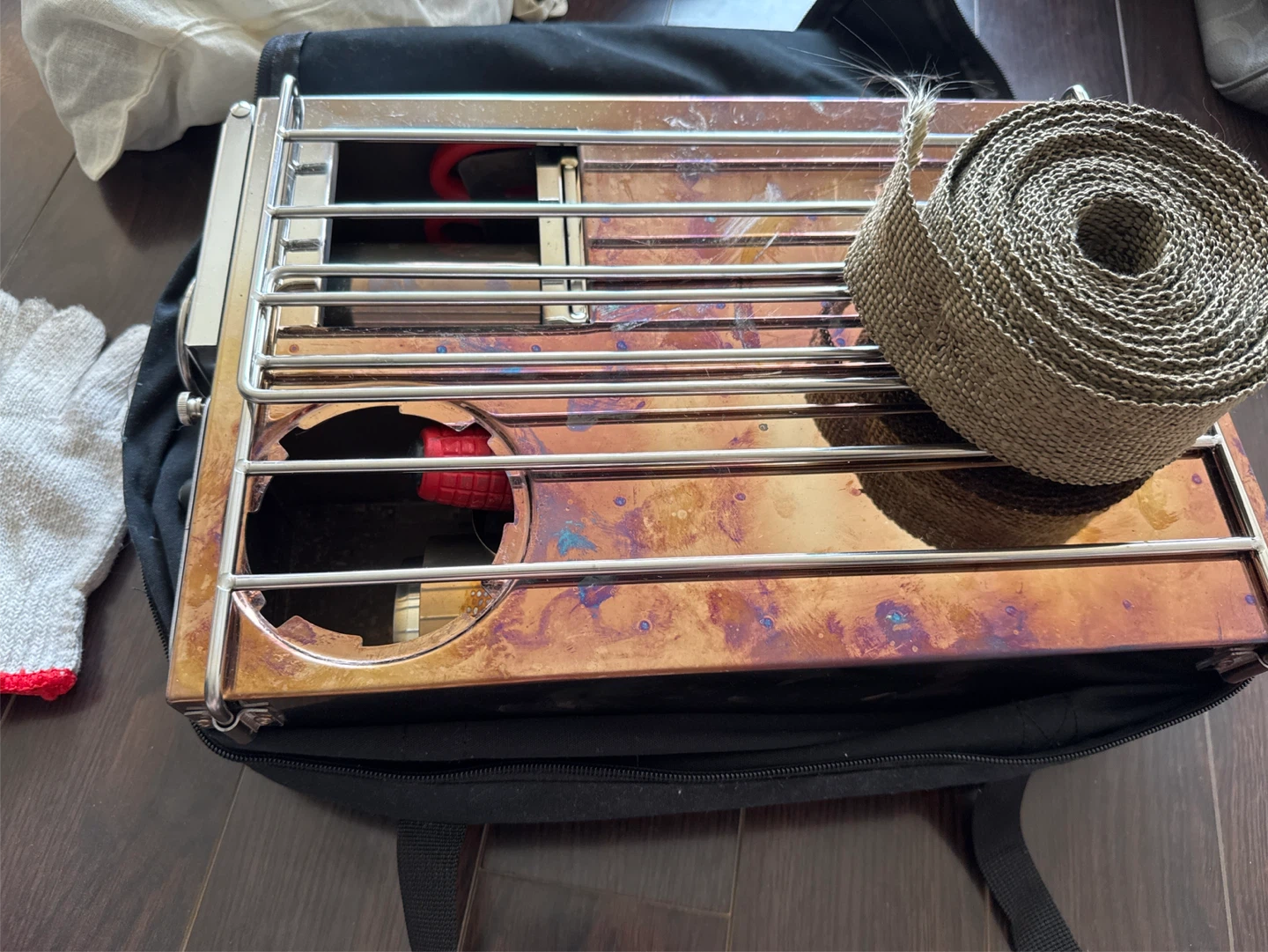 Portable firewood stove ,Camping Grill and Firewood Stand - photo 3