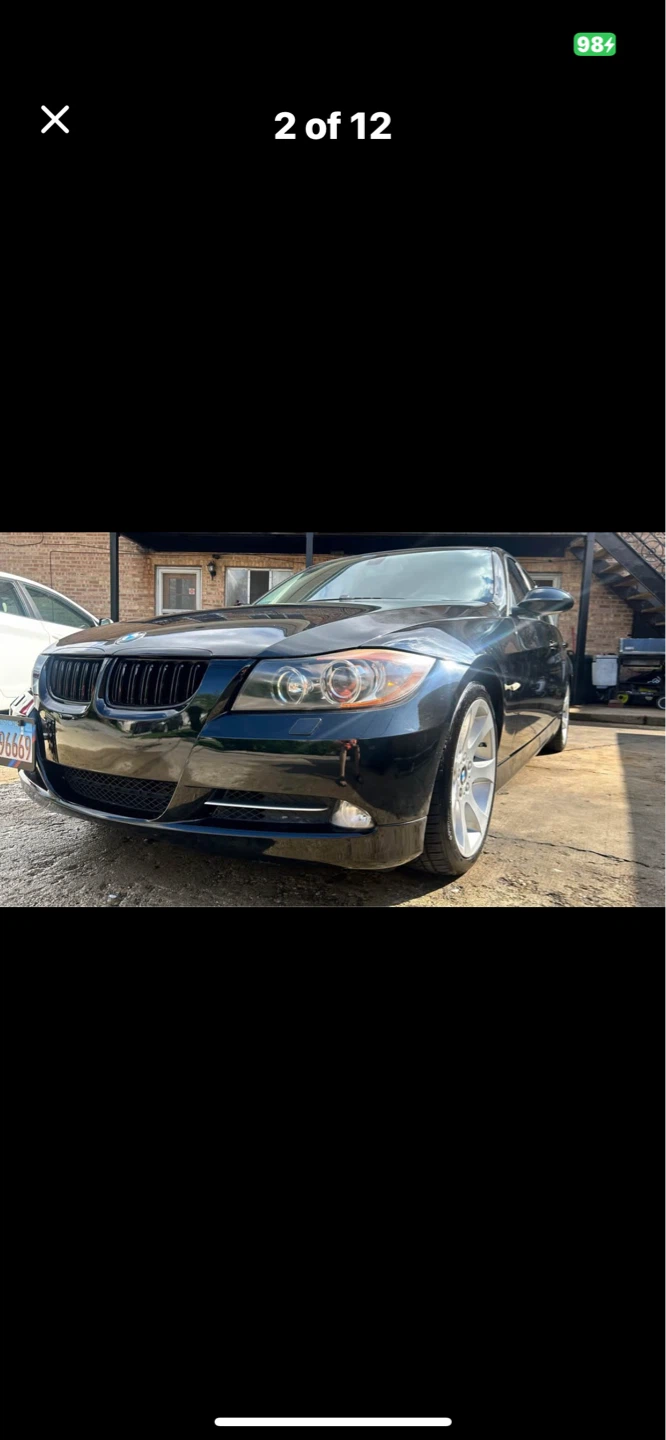 Black BMW Sedan