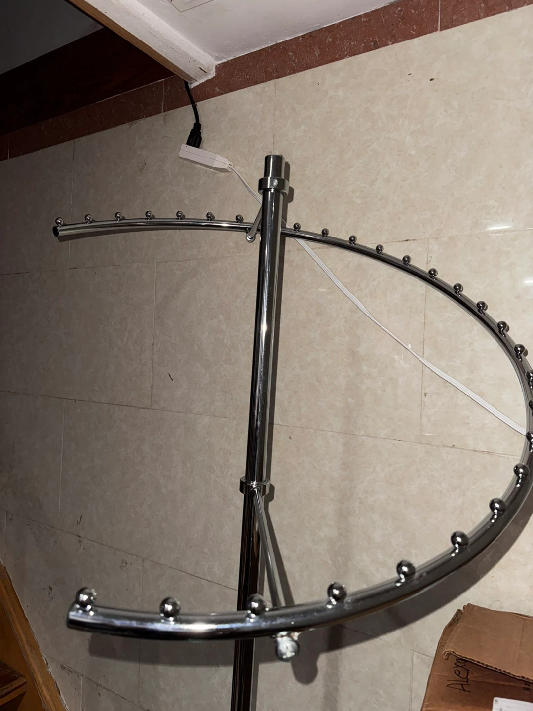 Chrome Rotating Scarf or Accessory Display Stand - photo 2