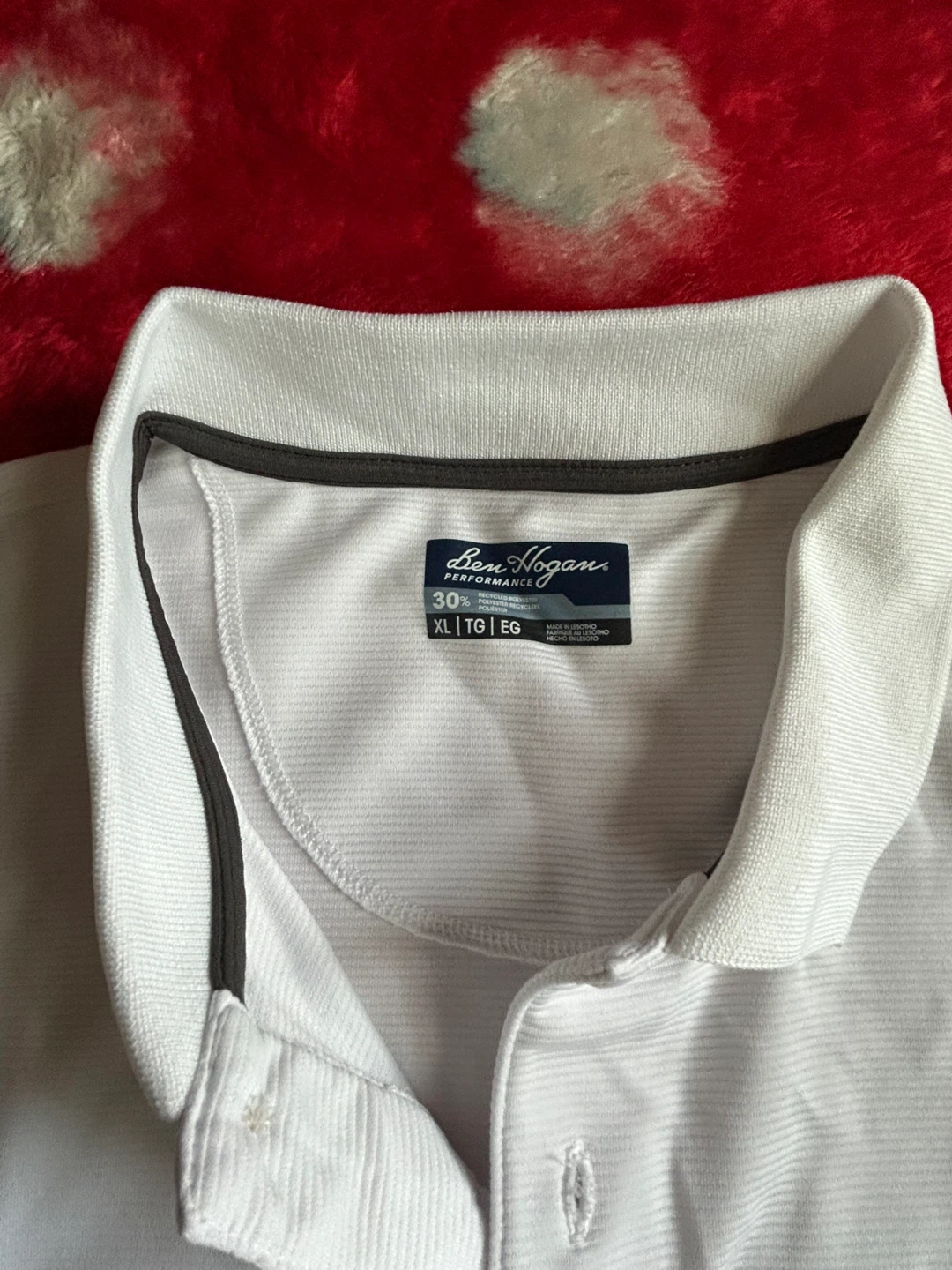Ben Hogan Performance White Golf Polo Shirt - XL - photo 2