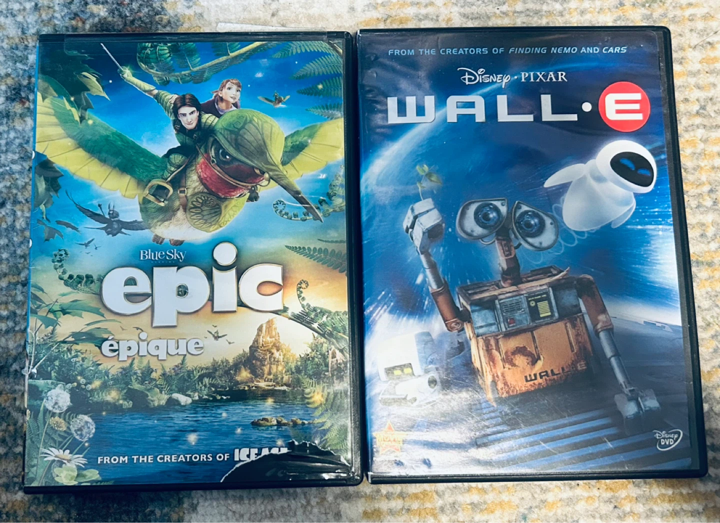 Kids / Family DVD Movie Lot Epic and WALL-E