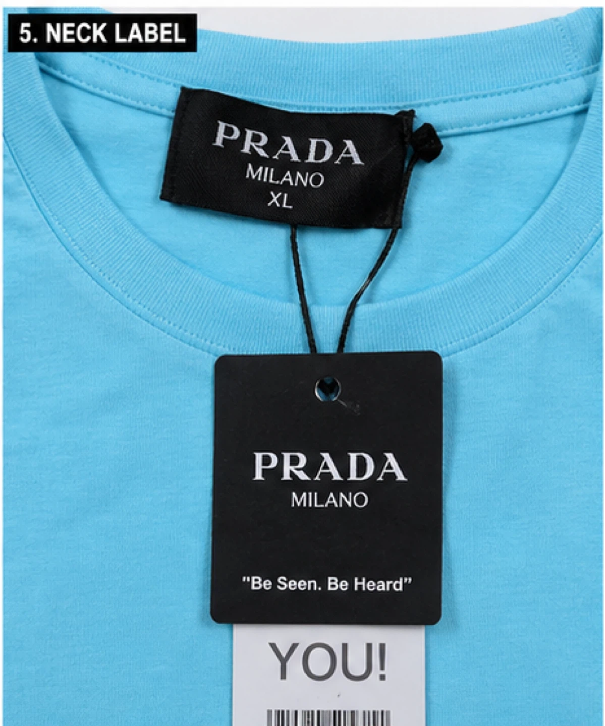 Prada Milano Men's Blue Graphic T-Shirt XL - photo 5