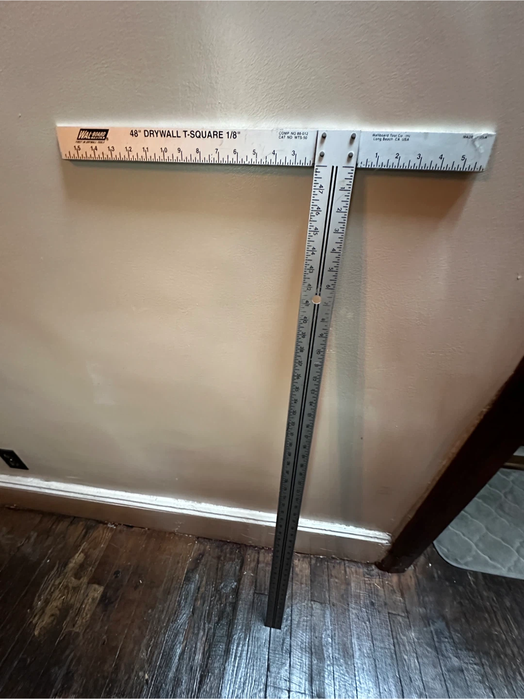 Wallboard 48" Drywall T-Square 1/8"
