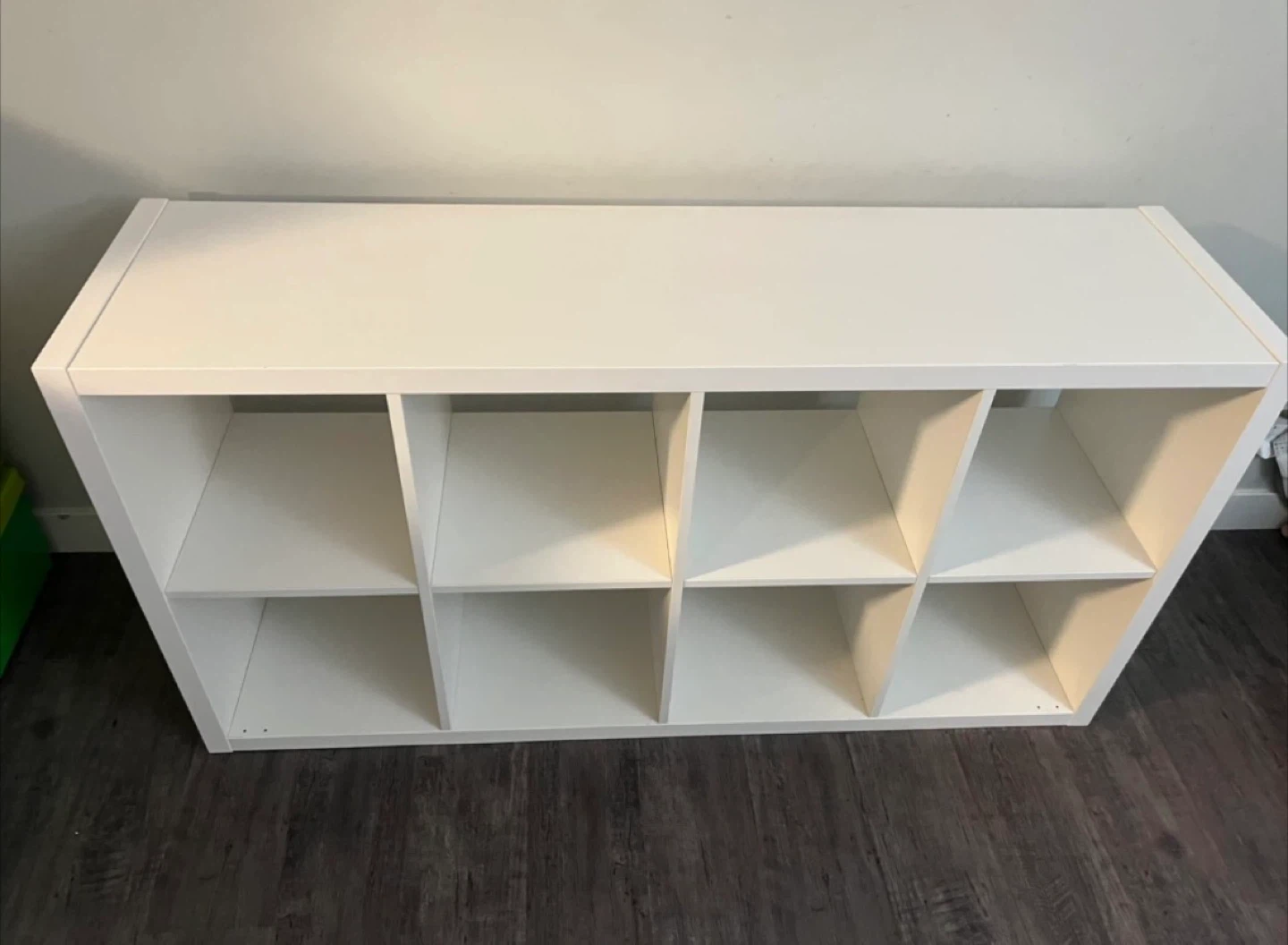 IKEA KALLAX 2x4 storage shelf white