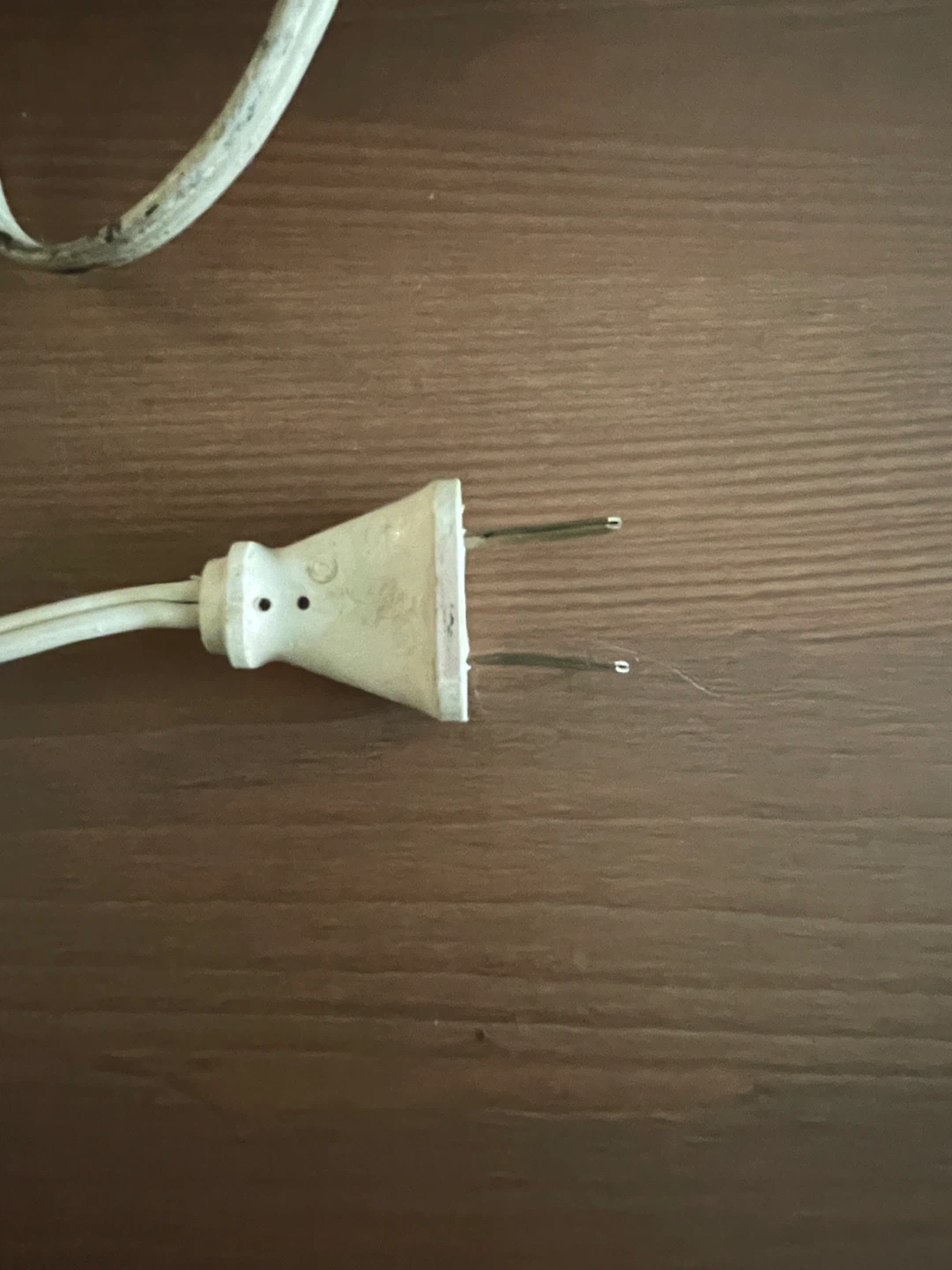 vintage brass socketed ceramic table lamp - photo 2
