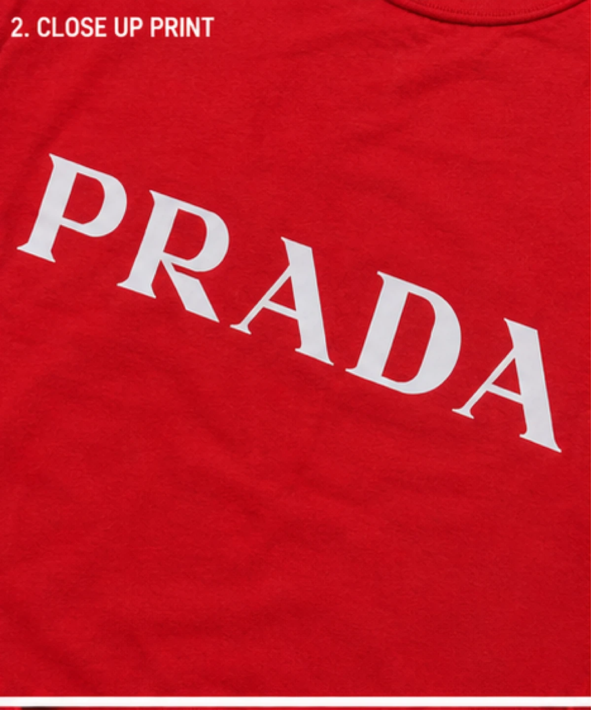 PRADA Red Cotton T-Shirt - Size M L XL - photo 2
