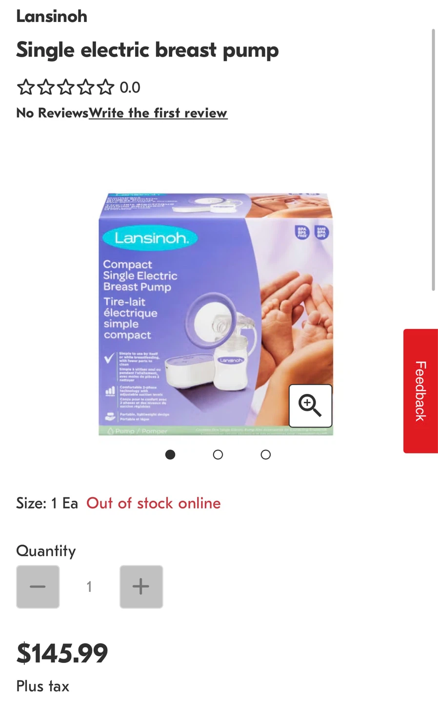Lansinoh Compact Single Electric Breast Pump - photo 2