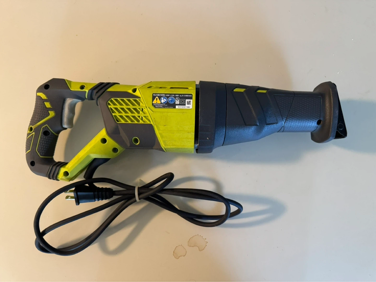 Ryobi RJ1861VVN Reciprocating Saw 12A - photo 3