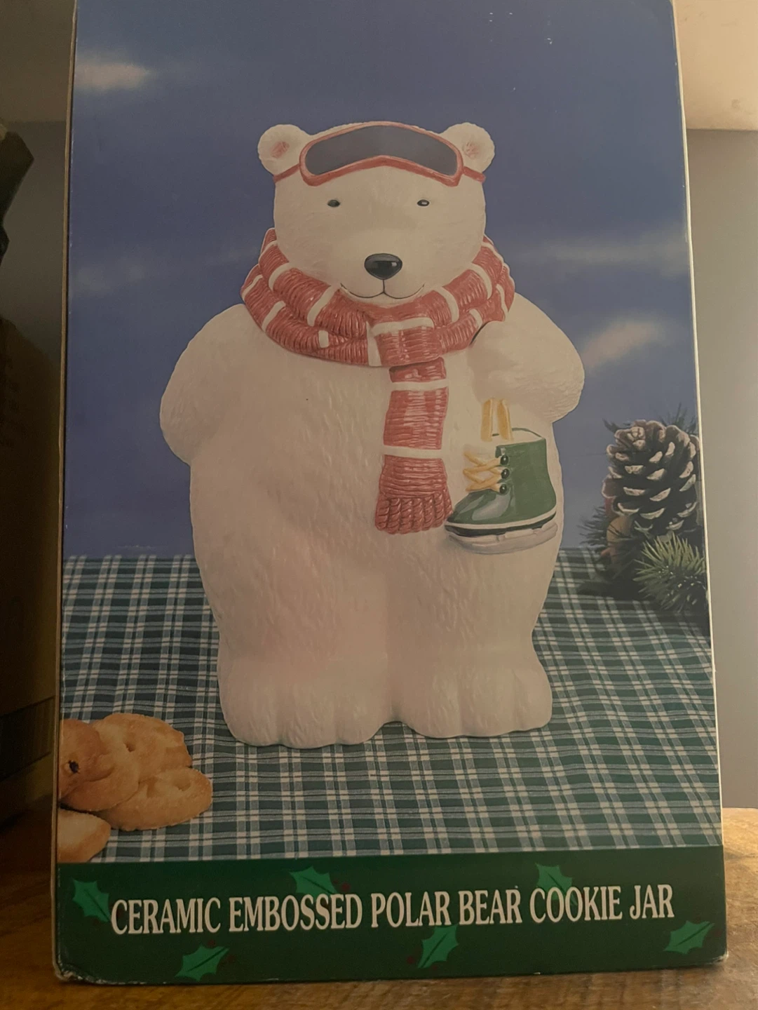 Ceramic Polar Bear Cookie Jar - photo 5
