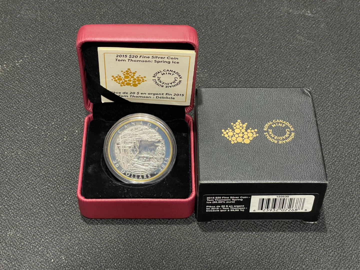 2015 $20 Fine Silver Coin - Tom Thomson: Spring Ice