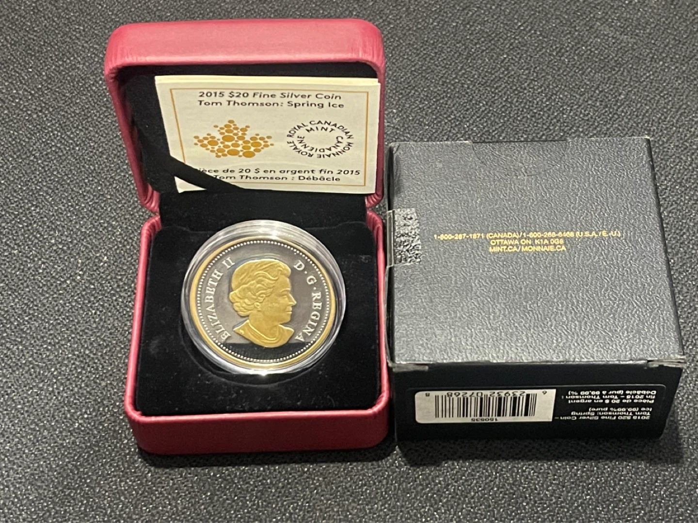 2015 $20 Fine Silver Coin - Tom Thomson: Spring Ice - photo 2