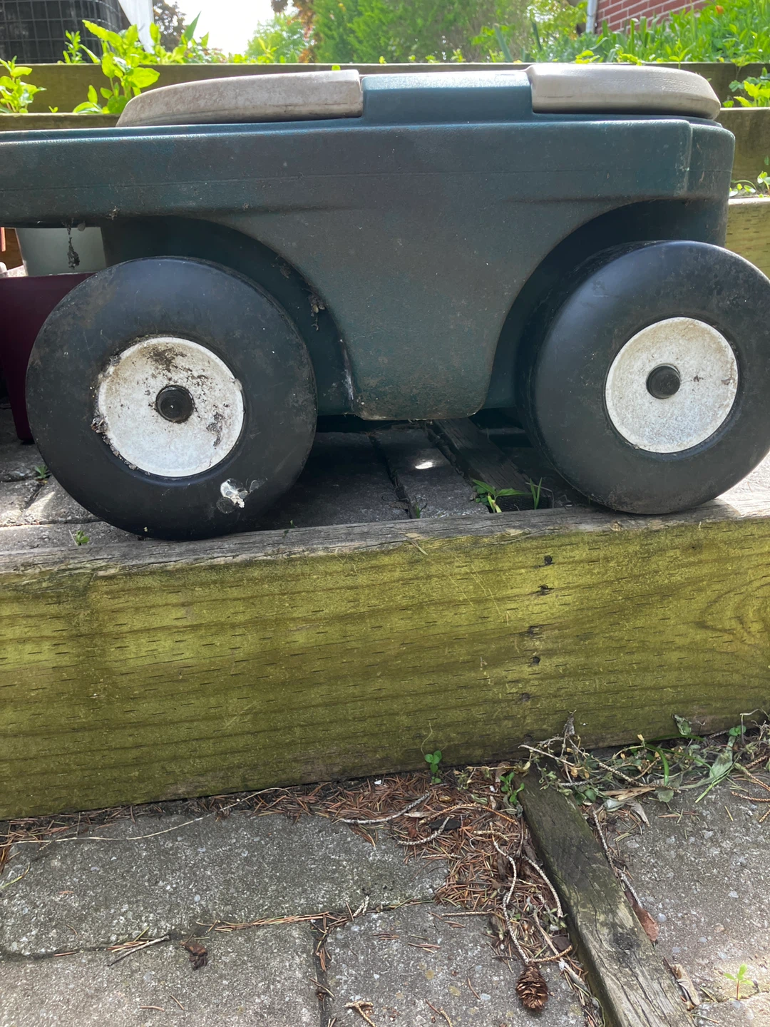 Lot of Plant Pots and Garden Wagon