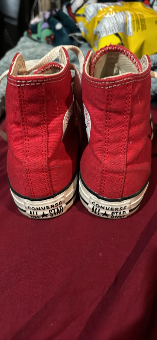 Red Converse All Star High Top Sneakers - photo 3