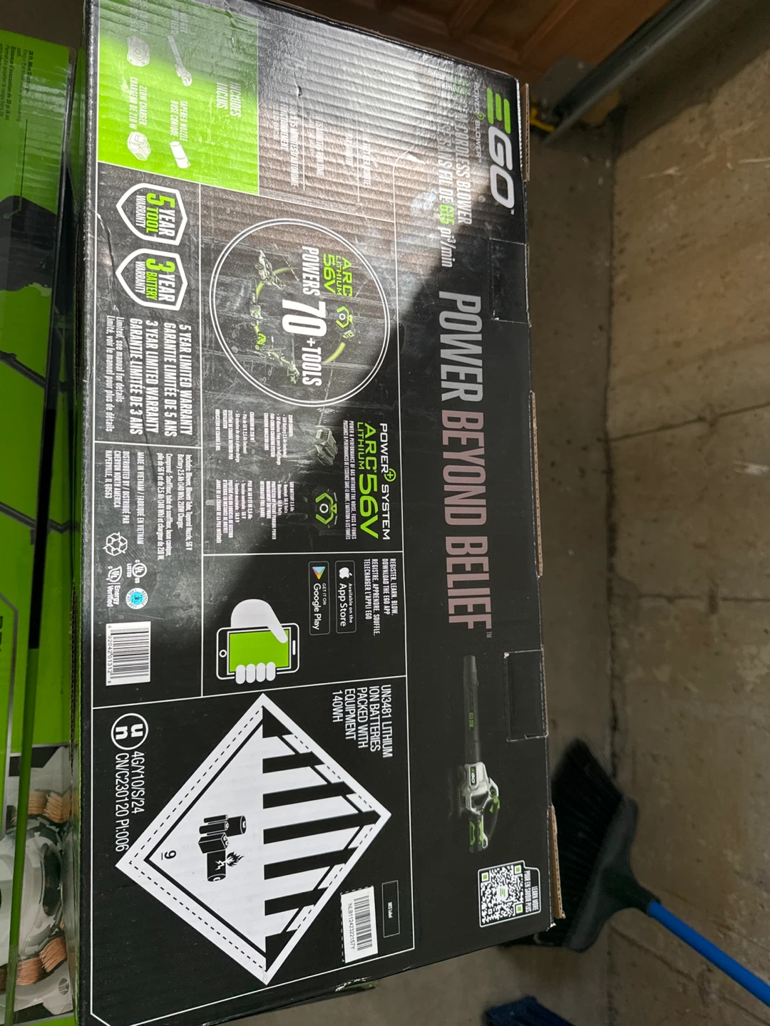 EGO 56V Lithium-Ion Leaf Blower - 615 CFM