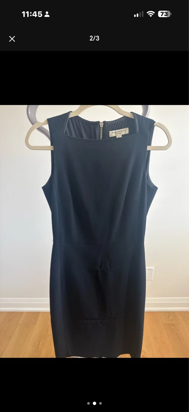 Burberry London Black Sleeveless Sheath Dress - photo 2