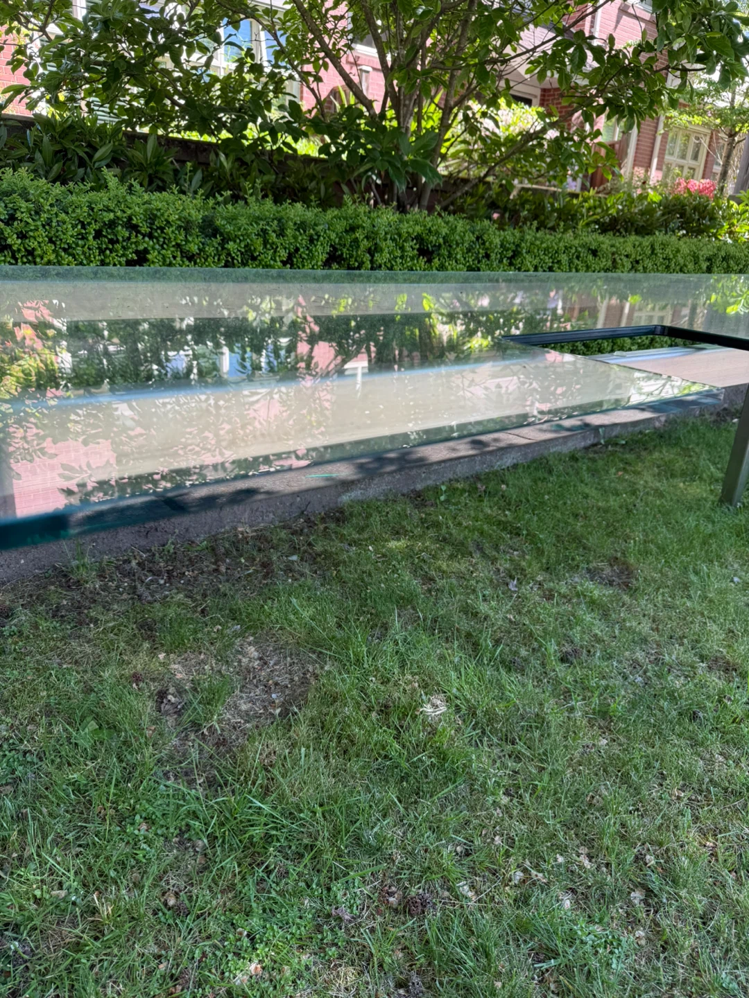 FREE Glass and Metal Console Table - photo 3