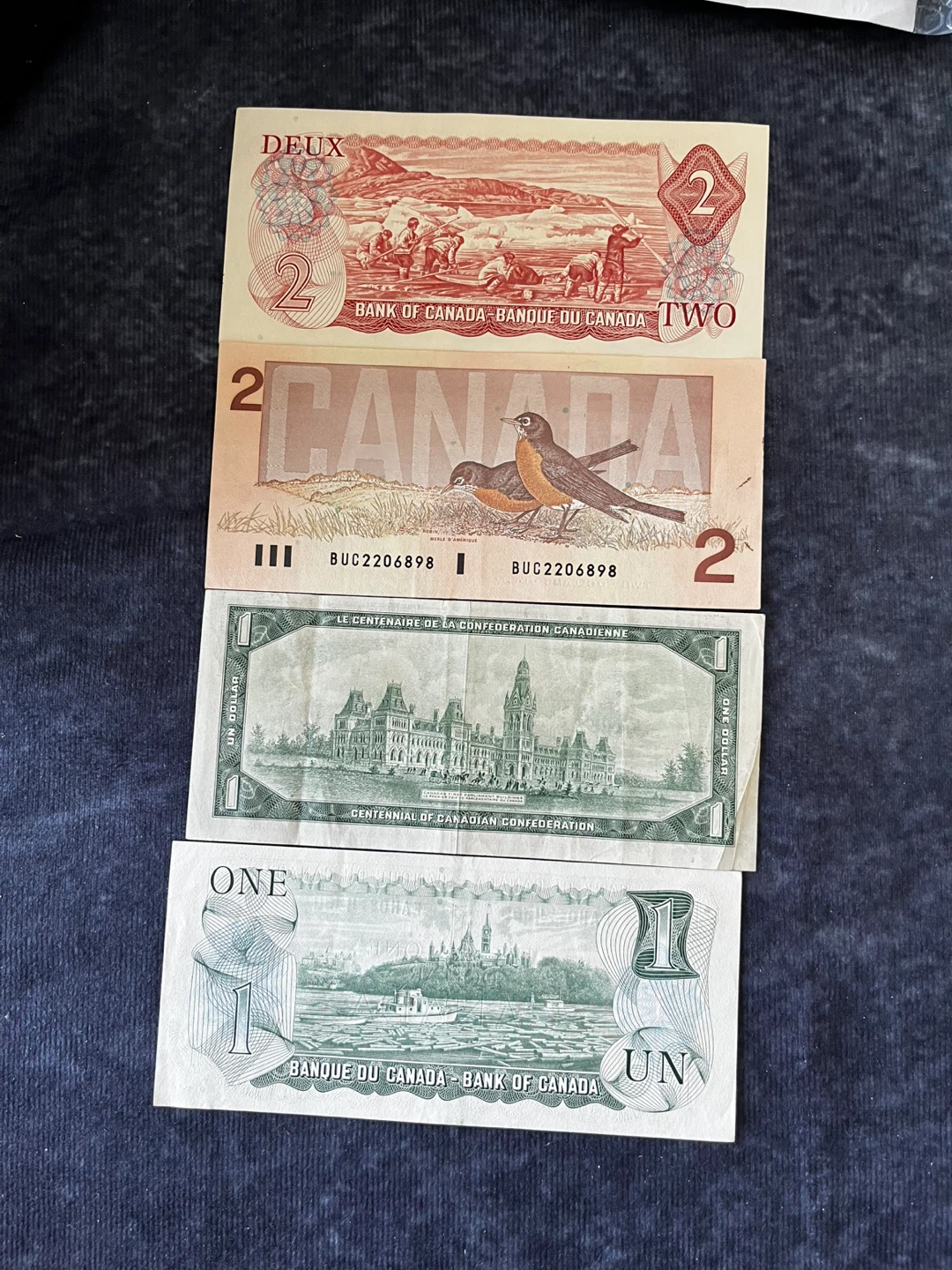 Replacement Canadian four notes 50 dollars for sale
