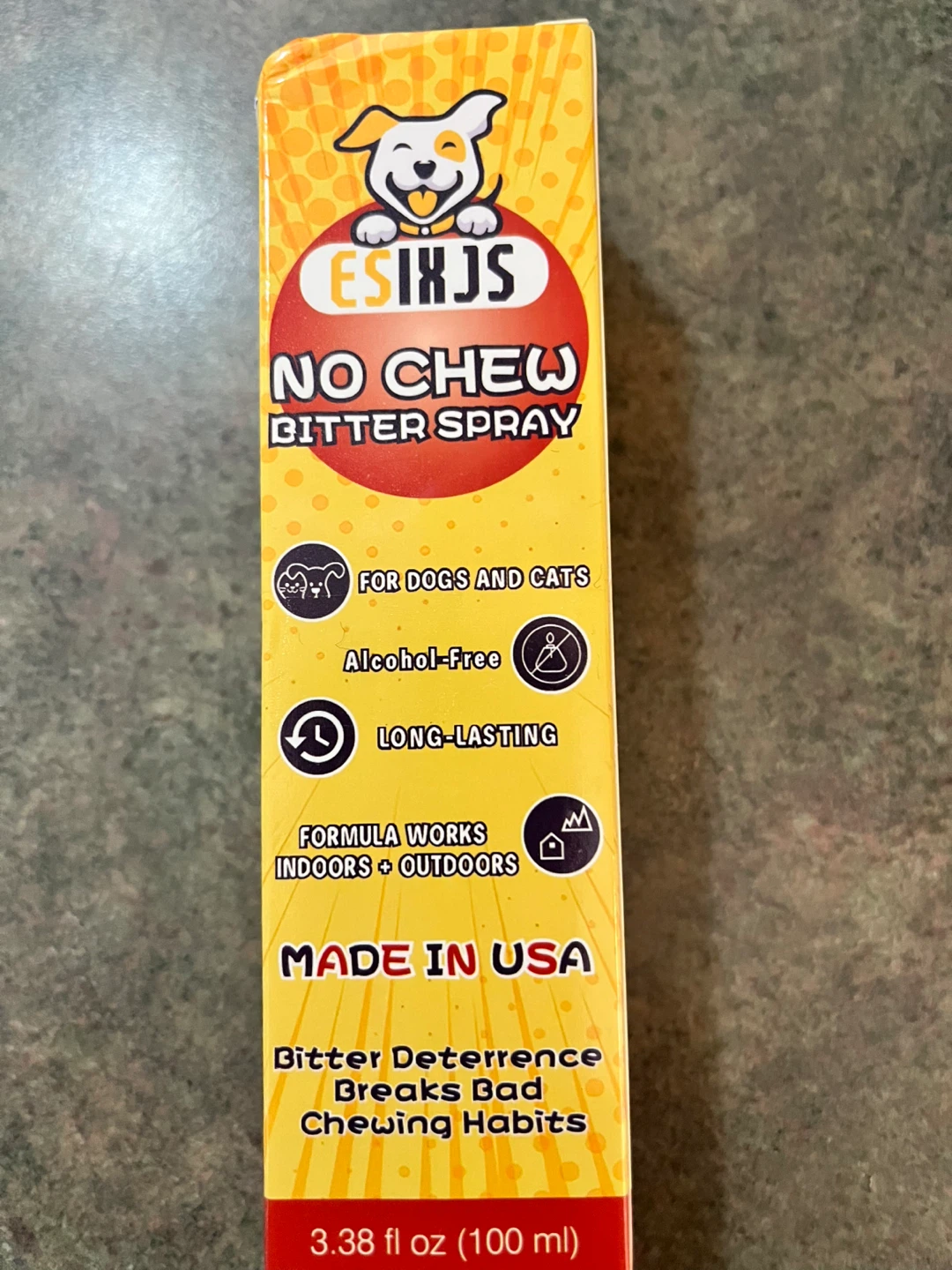 ESIXJS No Chew Bitter Spray for Dogs & Cats - 3.38 fl oz - photo 2