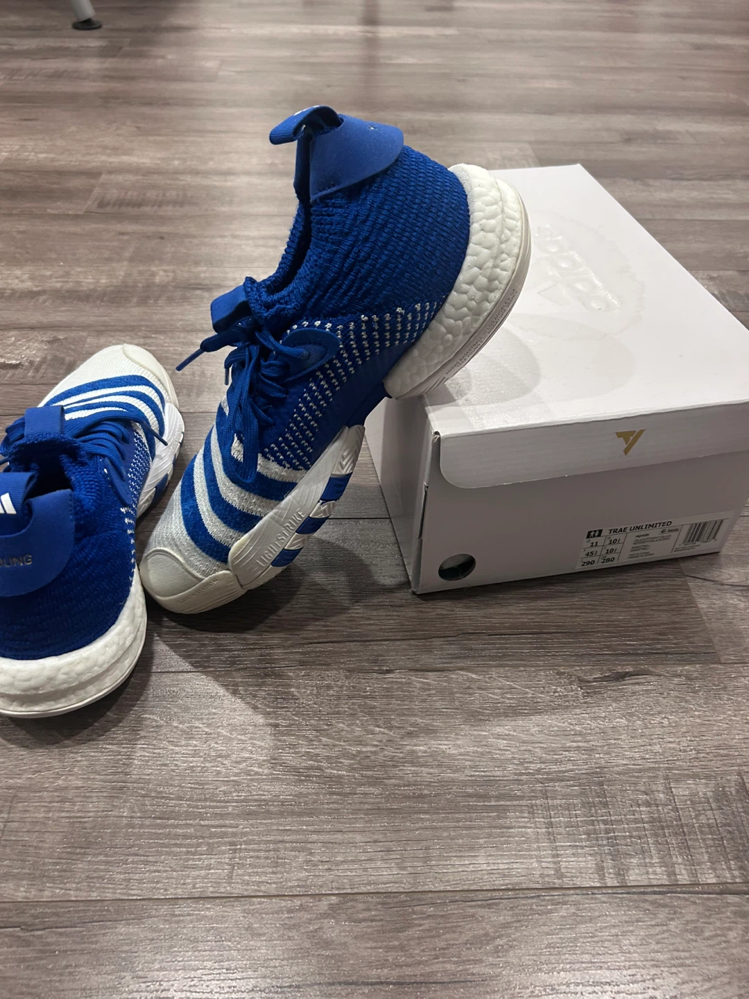 Adidas Trae Unlimited Basketball Shoes - Blue/White
