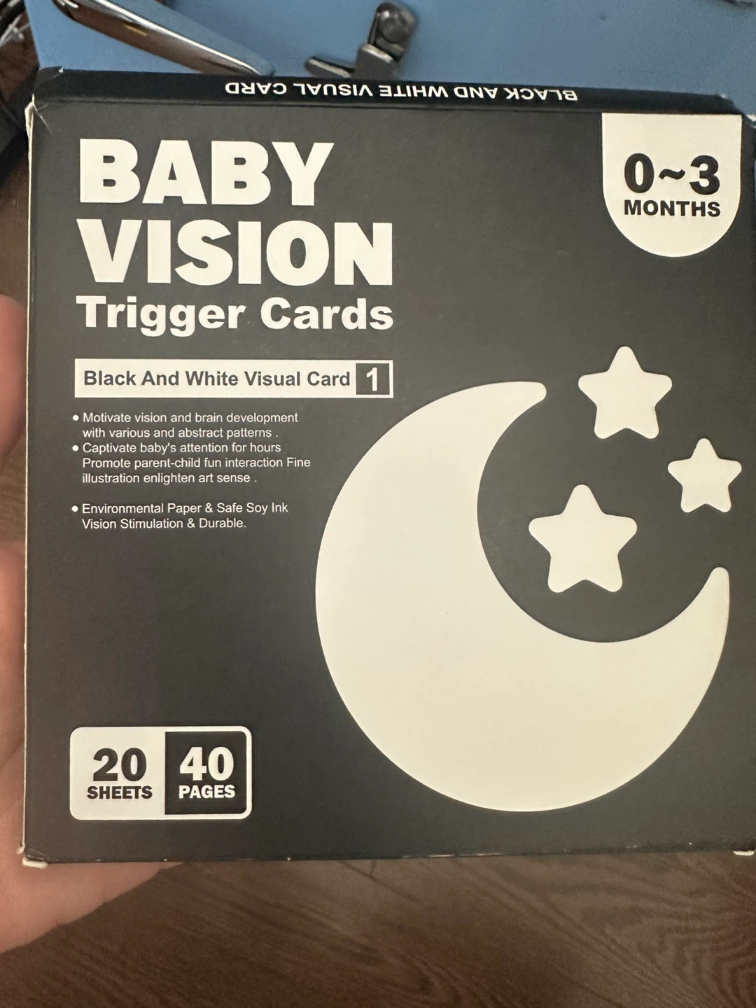 Baby Vision Black And White Trigger Cards 0-3 Months