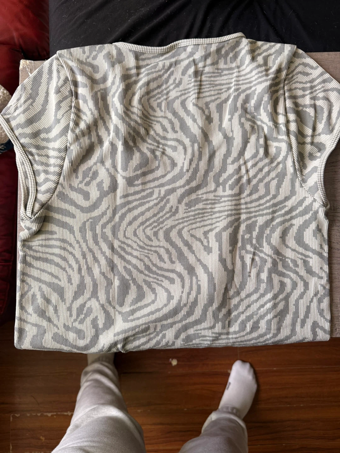 Halara Zebra Print Cropped T-Shirt - photo 5