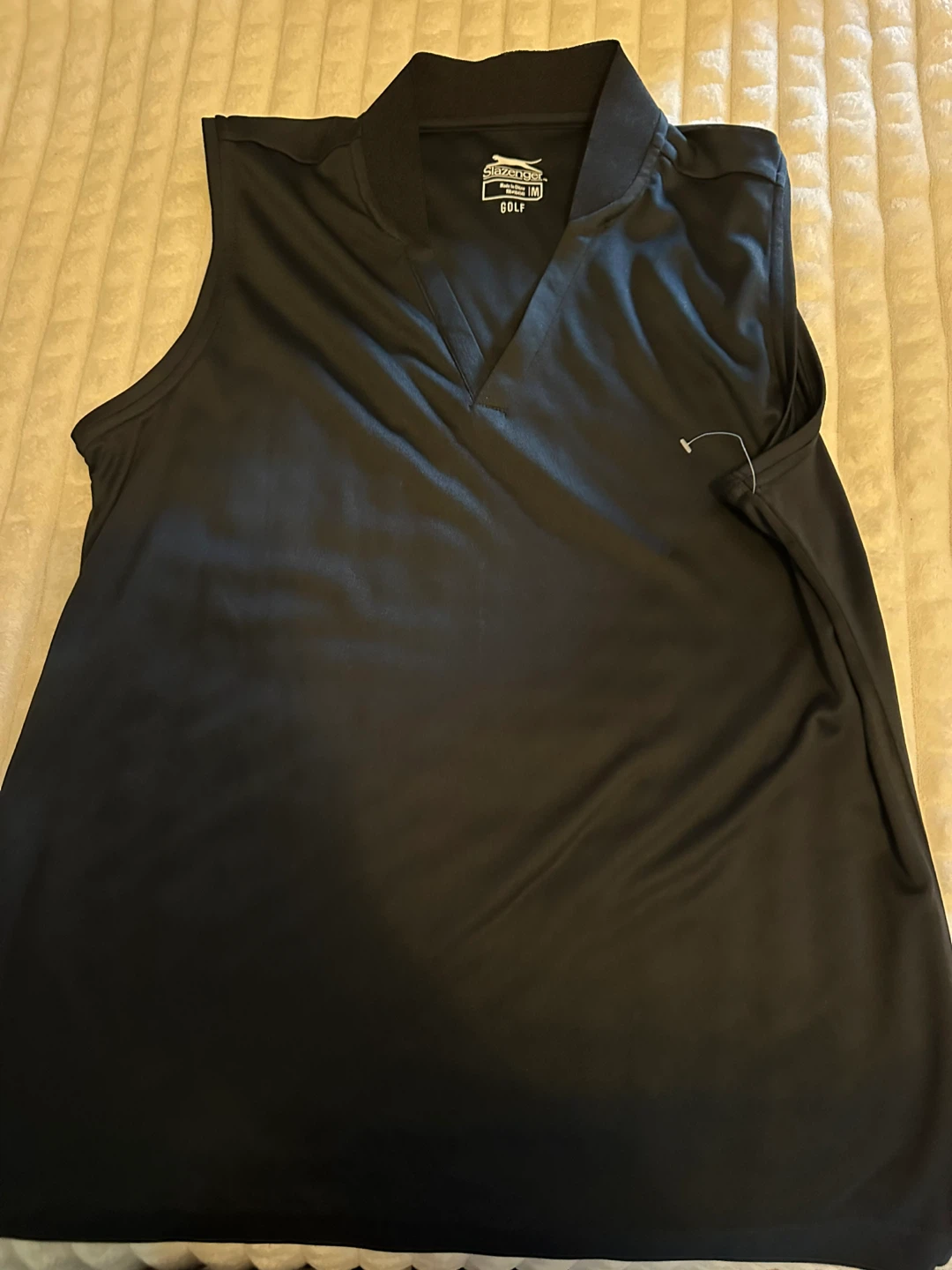 Slazenger Black Golf Polo Shirt - Size Medium