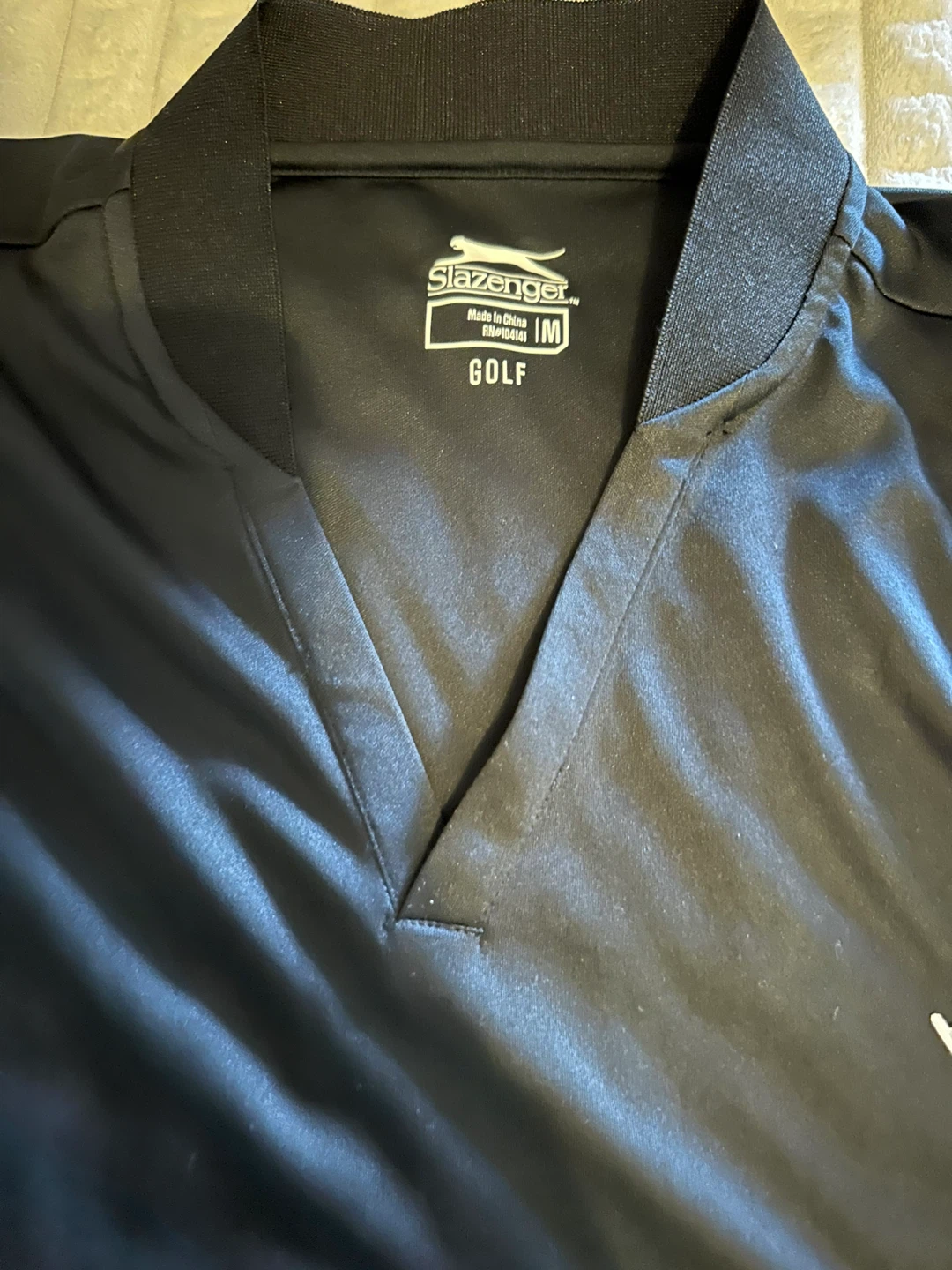 Slazenger Black Golf Polo Shirt - Size Medium - photo 2