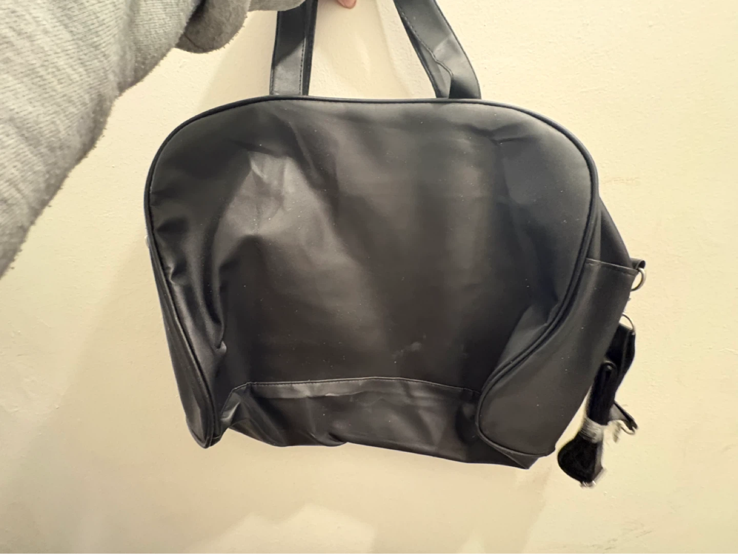 Checkerboard fuzzy tote bag - photo 3