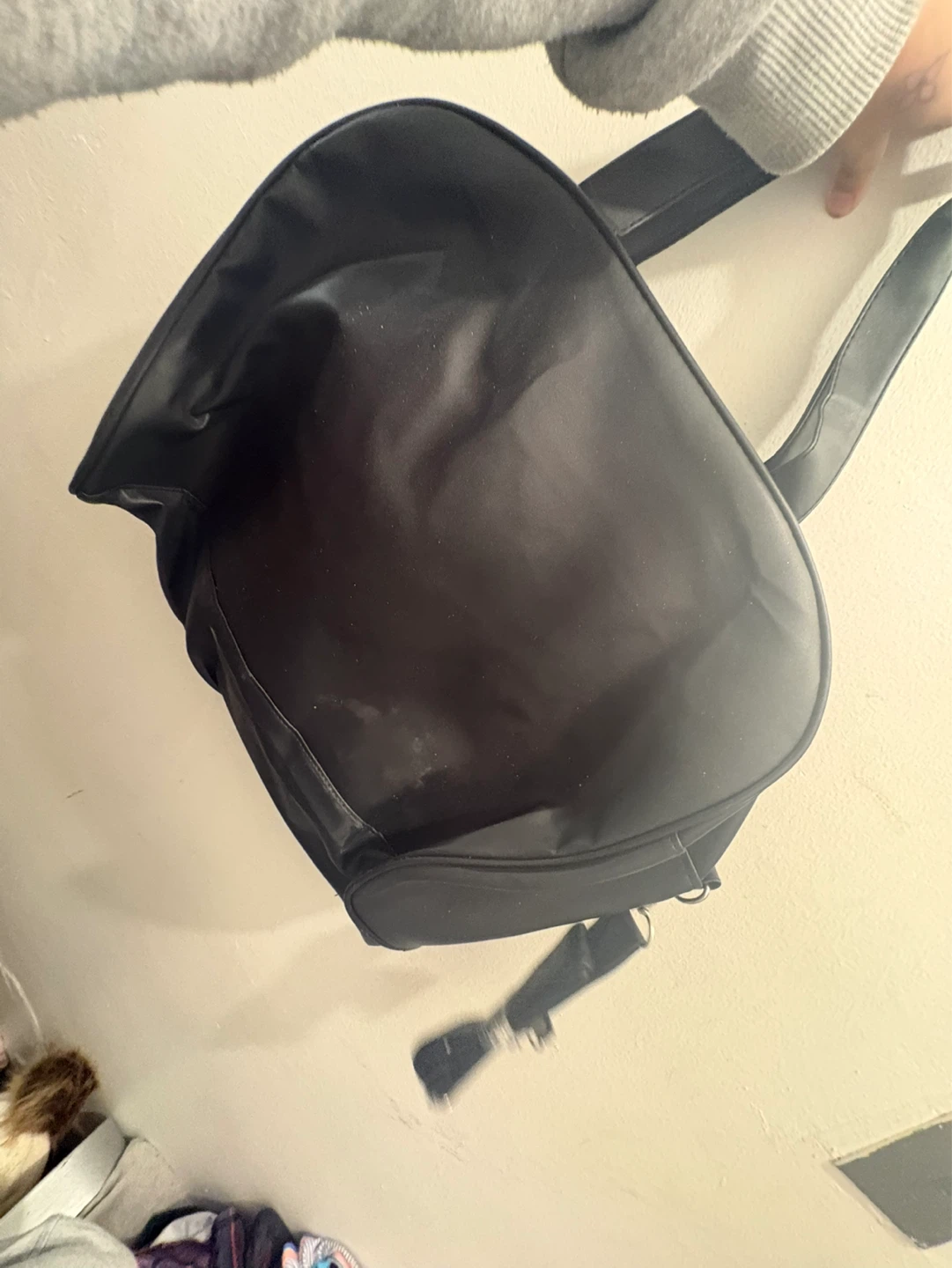 Checkerboard fuzzy tote bag - photo 2