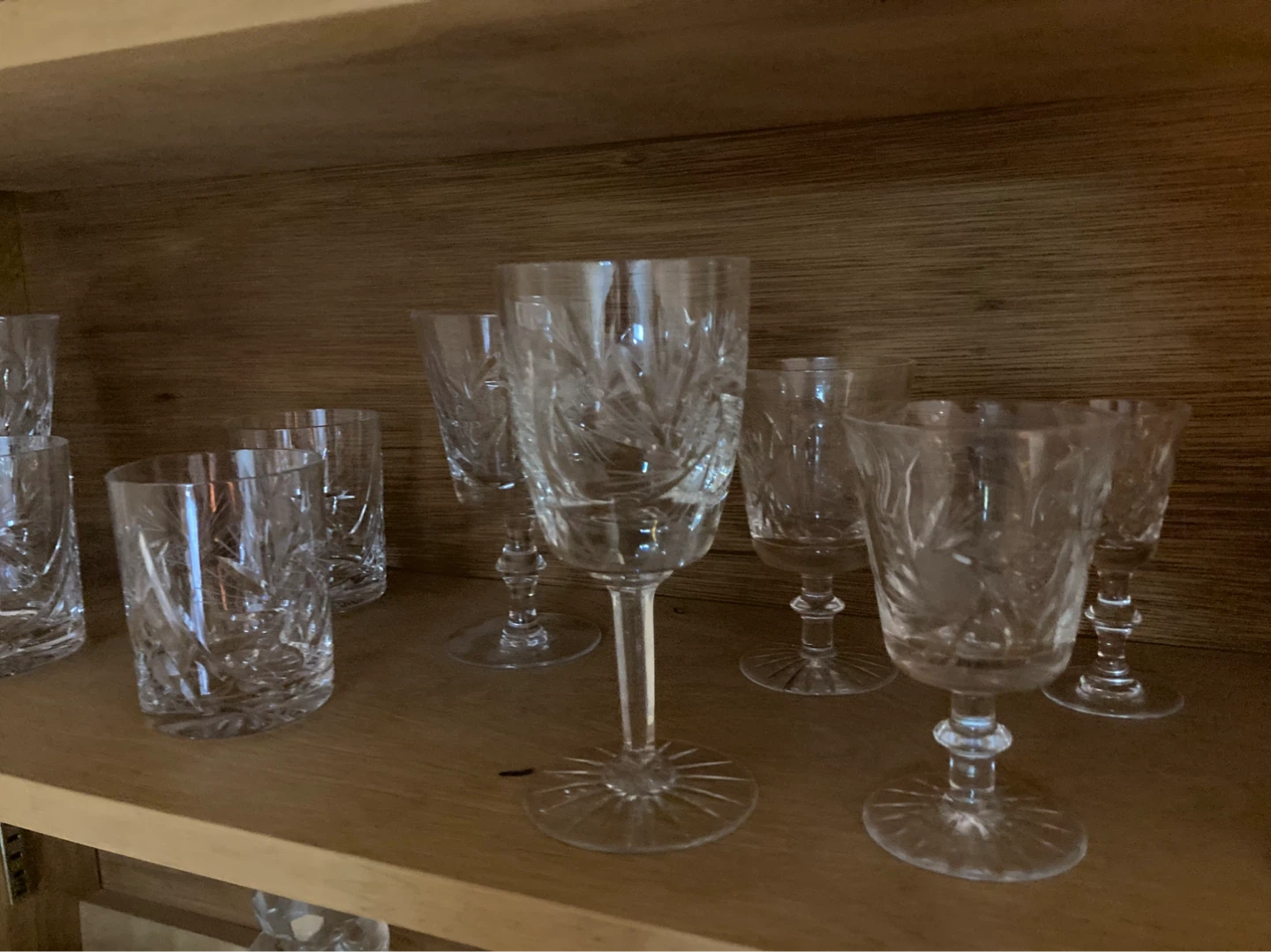 Set of Crystal Cut Glassware - photo 3