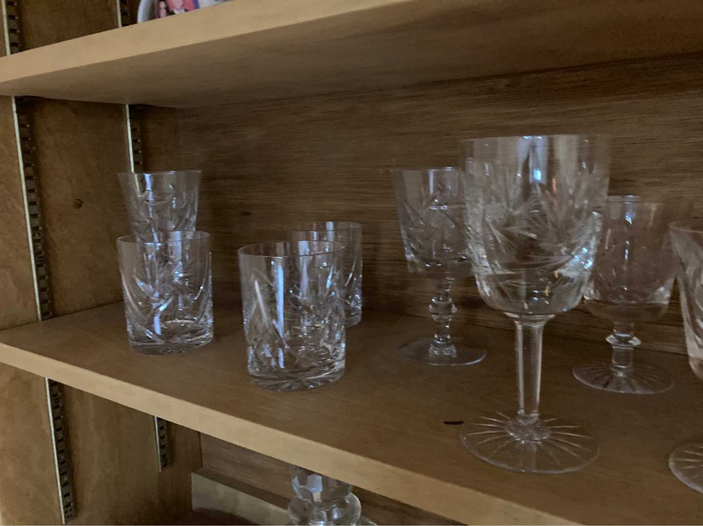 Set of Crystal Cut Glassware