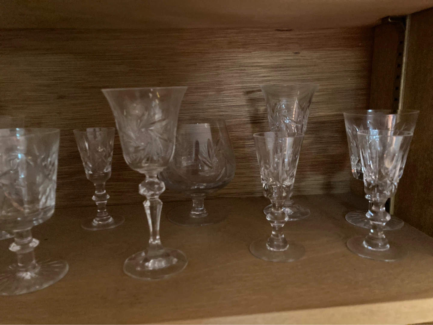 Set of Crystal Cut Glassware - photo 4