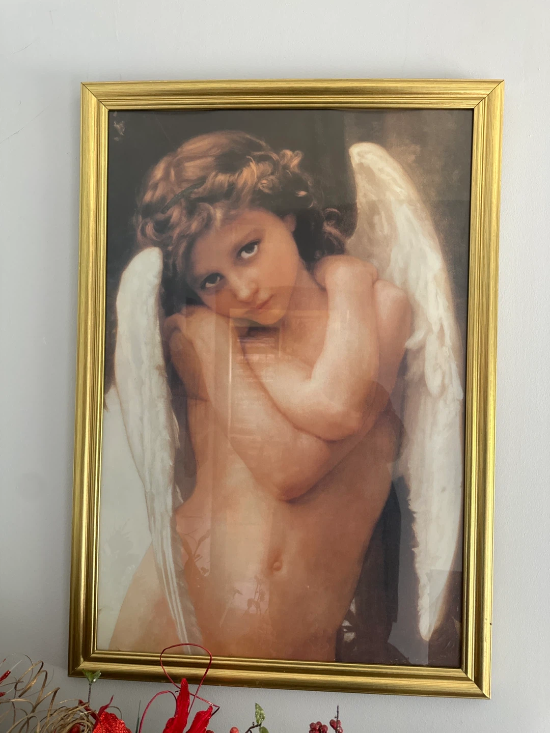 Framed Cherub Print