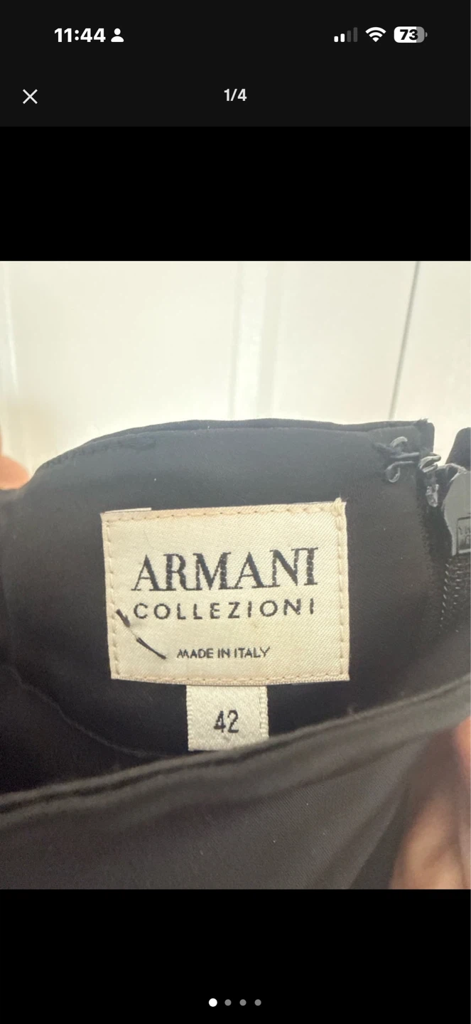 Armani Collezioni Black Halter Neck Gown Size 42 - photo 3