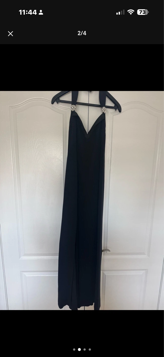 Armani Collezioni Black Halter Neck Gown Size 42 - photo 4